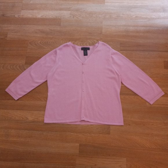 Girls' Laura Scott Pink Cardigan Size XL (18) - Picture 2 of 7